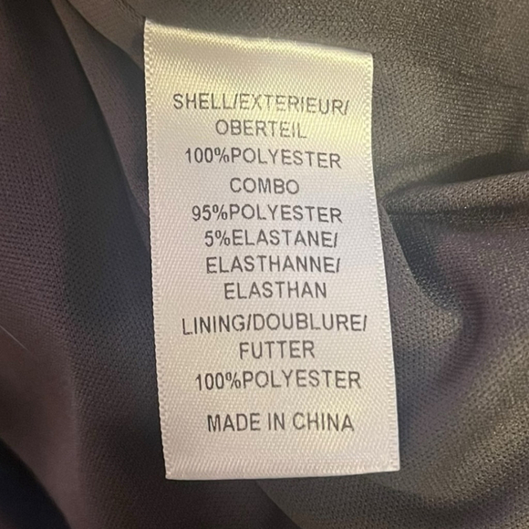 Adrianna Papell Lace Illusion Sheath Dress Charcoal Floral Cocktail, 14 - Picture 13 of 13